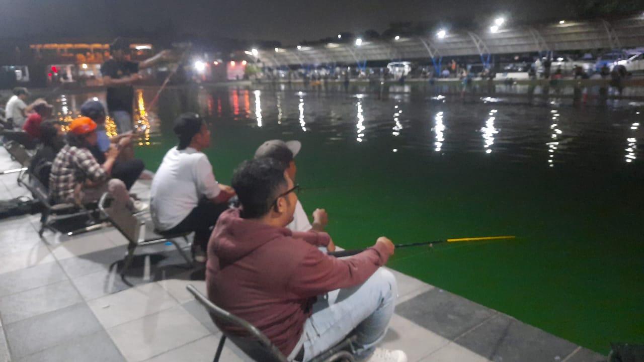 Keseruan Lomba Mancing Galatama dalam Rangka HUT ke-78 Bhayangkara di Karawang