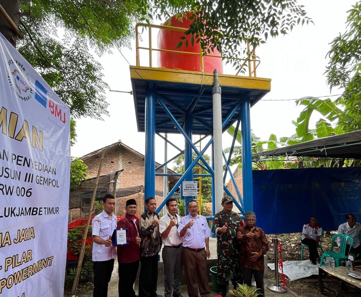 Pemdes Purwadana Secara Resmi Terima CSR Pembangunan Air Baku Domestik dari PT BMJ di Dusun III Gempol Tengah