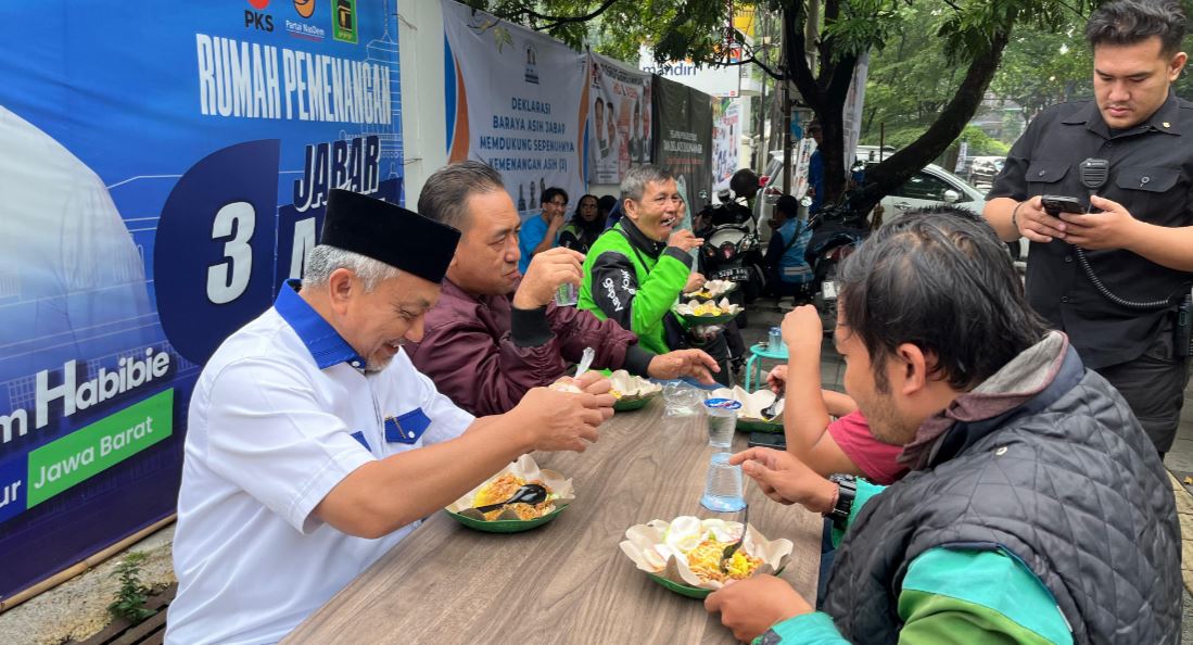 Cagub Jabar Ahmad Syaikhu Serap Aspirasi Pengemudi Ojol di Bandung, Minta Kesejahteraan Diperhatikan