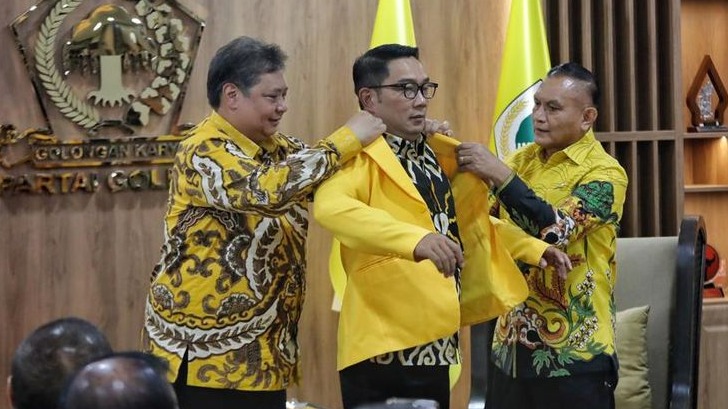 Resmi Jadi Kader Golkar, Ini Tugas Khusus Ridwan Kamil di Pemilu 2024