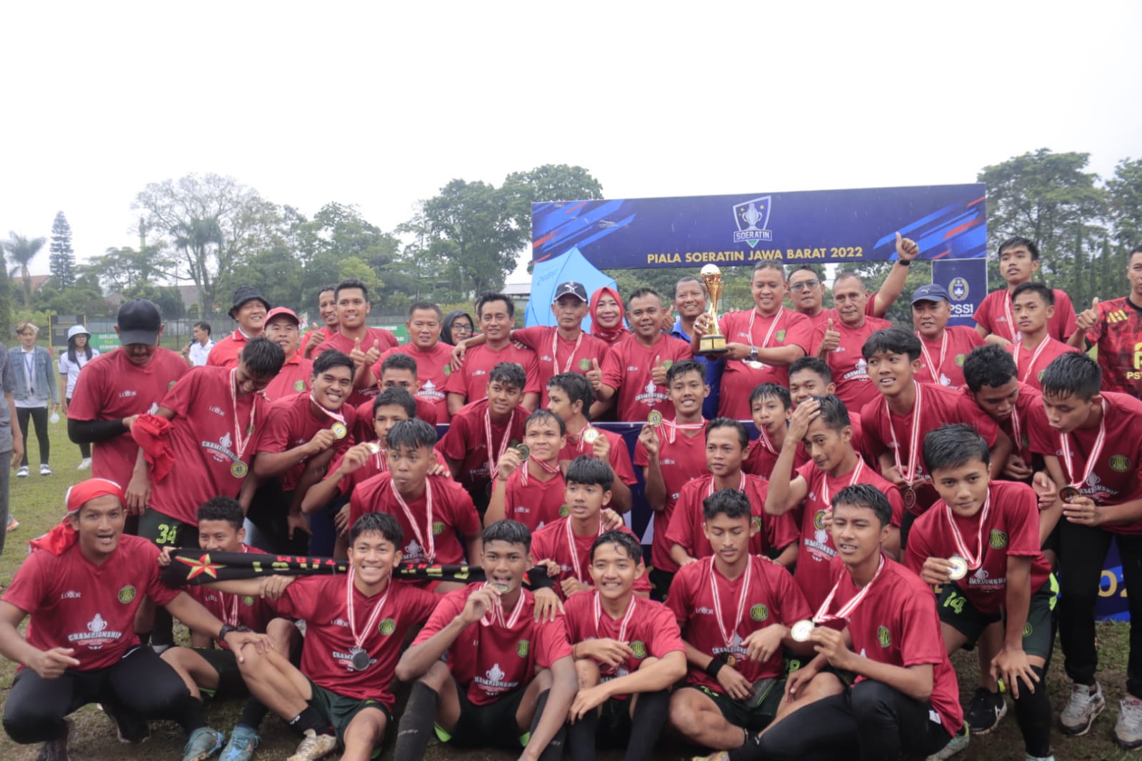 Punggawa Persipasi Kota Bekasi Sukses Ukir Treble Winner Usai Final Melawan Depok FC  