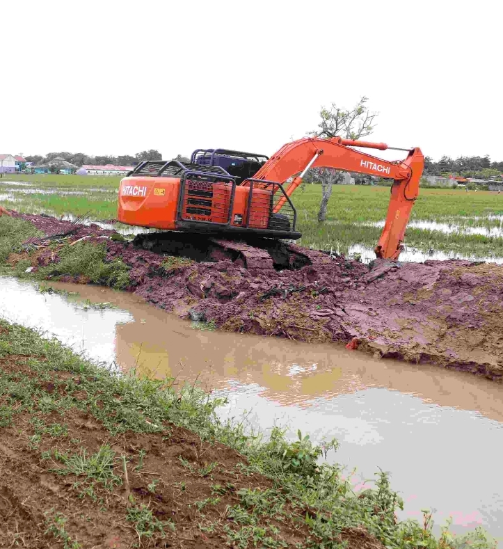 Normalisasi Saluran Air di Muara Gembong Atasi Banjir Rob