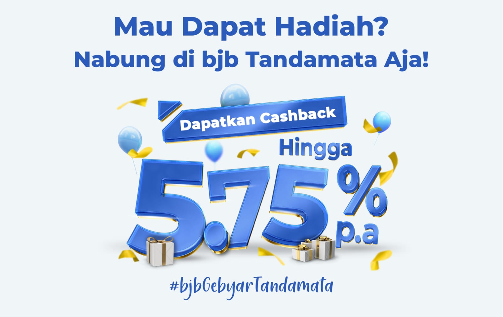 Hanya di bank bjb, Menabung Bisa Membawa Pulang Cashback Menarik