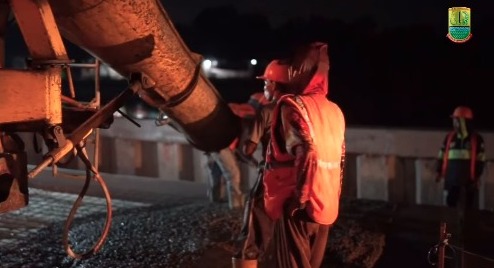 DPUPR Karawang Sampaikan Progres Peningkatan Jalan Jati Kobak Biru Capai 81,58 Persen