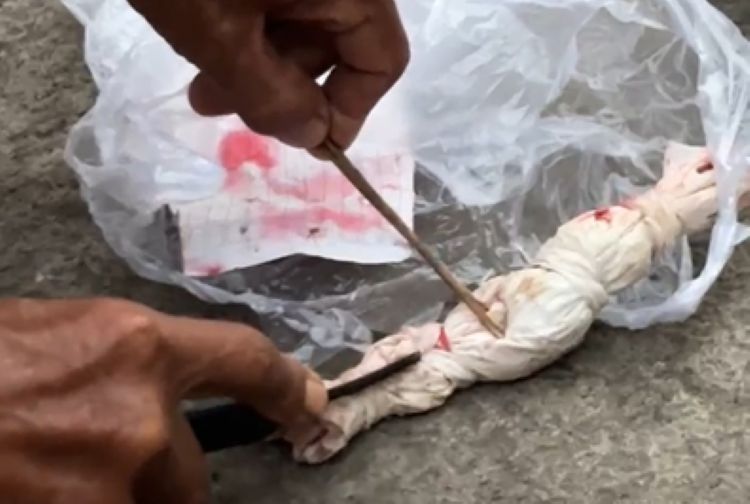 Jelang Pilkades Bekasi, Bungkusan Mirip Pocong Gegerkan Warga Karangpatri, Pebayuran 