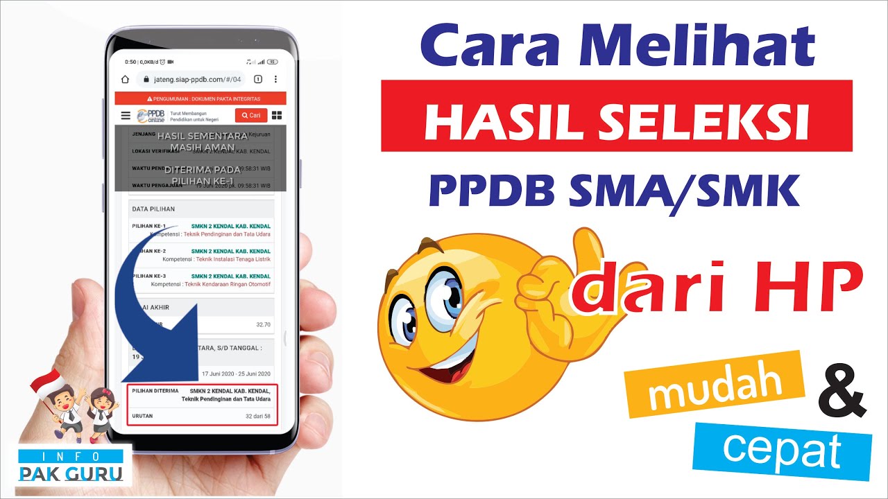 Cara Melihat Hasil PPDB Jabar 2023 Tahap I Jenjang SMA dan SMK yang Diumumkan Secara Resmi Oleh Disdik Jabar