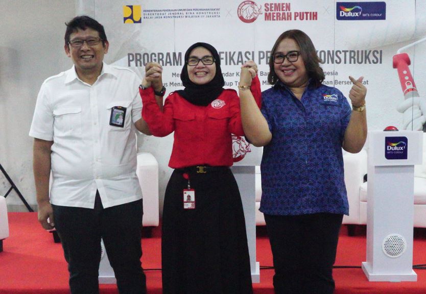 Kerjasama Semen Merah Putih, Dulux Paint dan BJKW-3 Tingkatkan Kualitas Bangunan