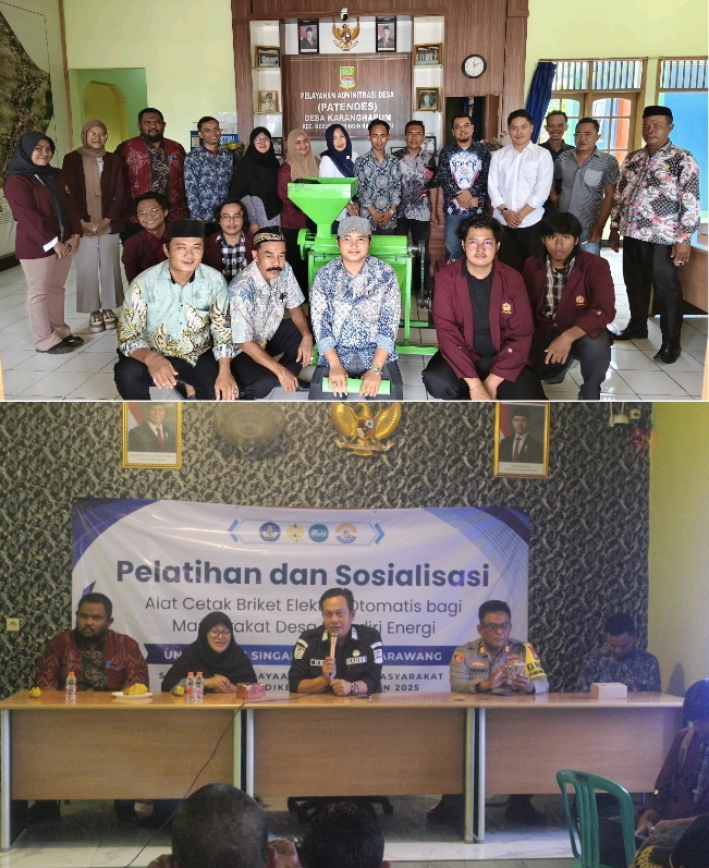 Desa Karang Harum Siap Kembangkan Energi Terbarukan Melalui Teknologi Briket Sekam Padi
