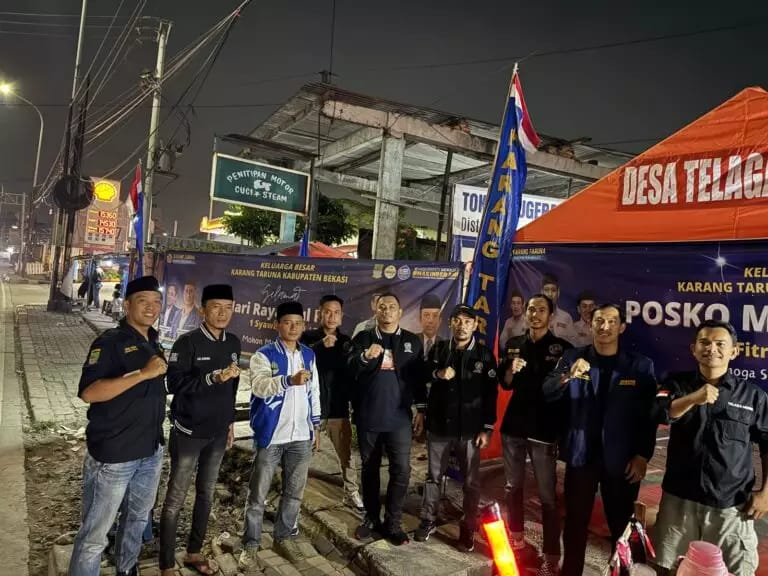 Gerai Mudik Kartar Telaga Murni Bantu Pengendara Beristirahat