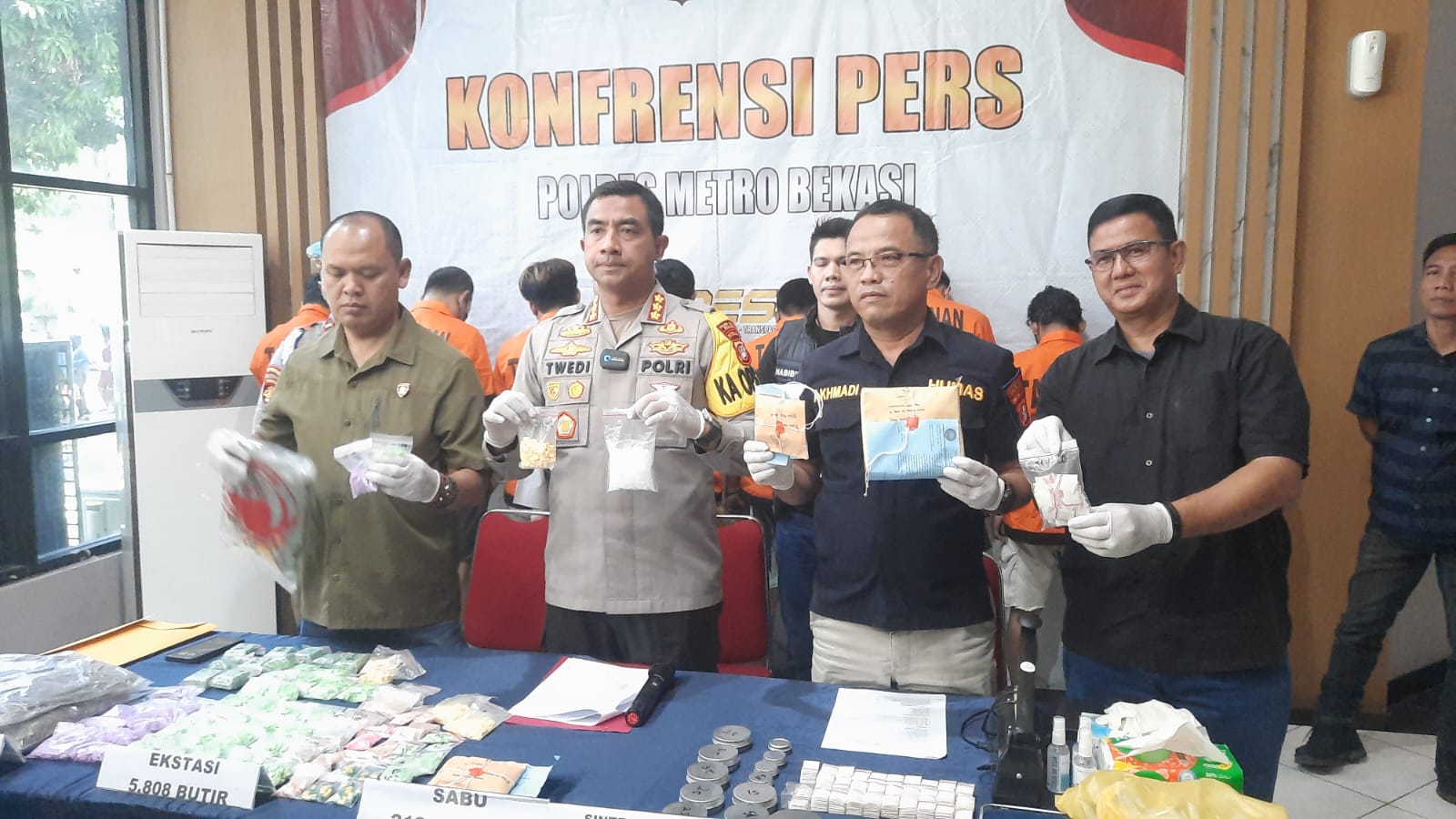 Polisi Ringkus 8 Pengedar Narkotika, Para Pelaku Terancam Hukuman Penjara Seumur Hidup