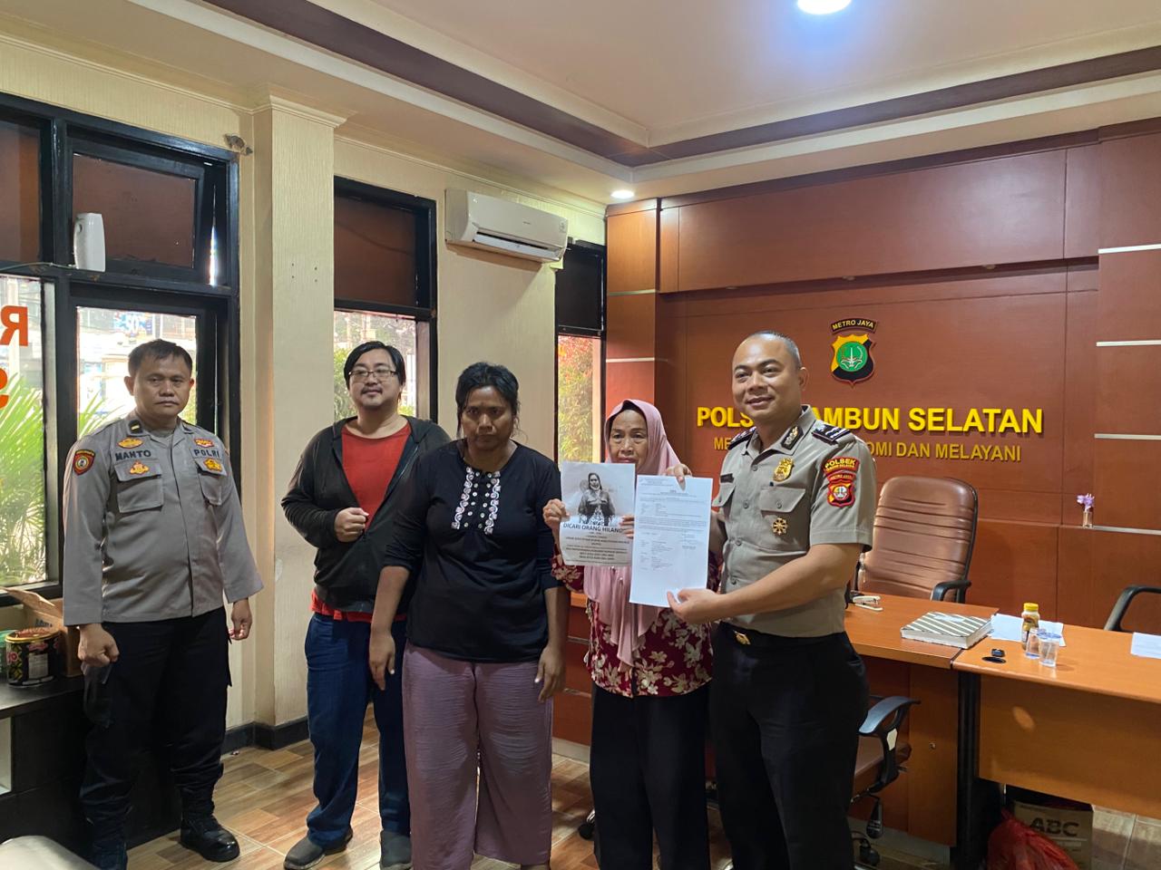 Orang Hilang di Tambun Ditemukan