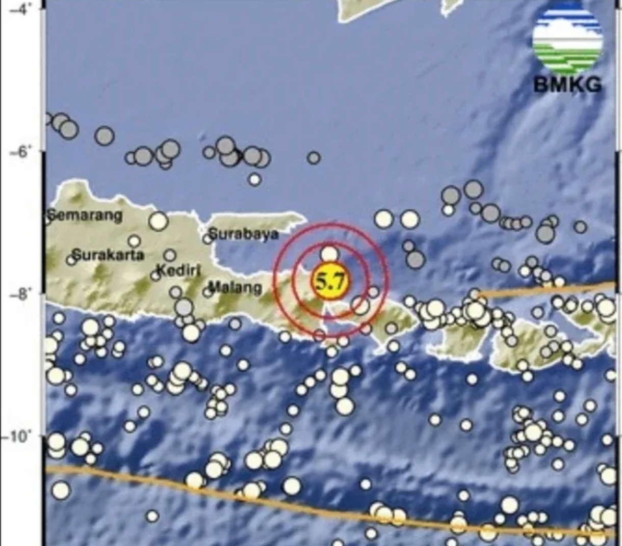Gempa Bumi Magnitudo 5,7 Guncang Jawa, BNPB Terus Pantau Situasi Bencana Nasional
