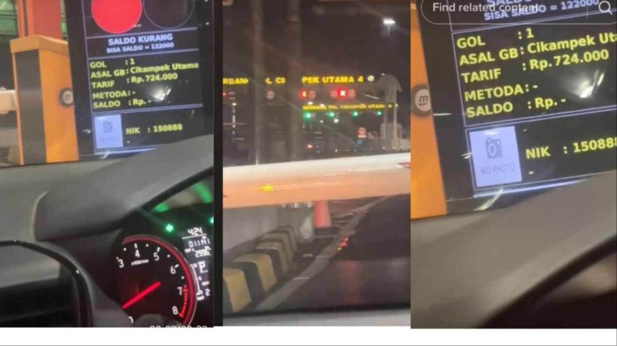 Viral Harga Tol Jakarta-Bandung Tembus 700 Ribu, Pengemudi Kendaraan Jadi Bingung 