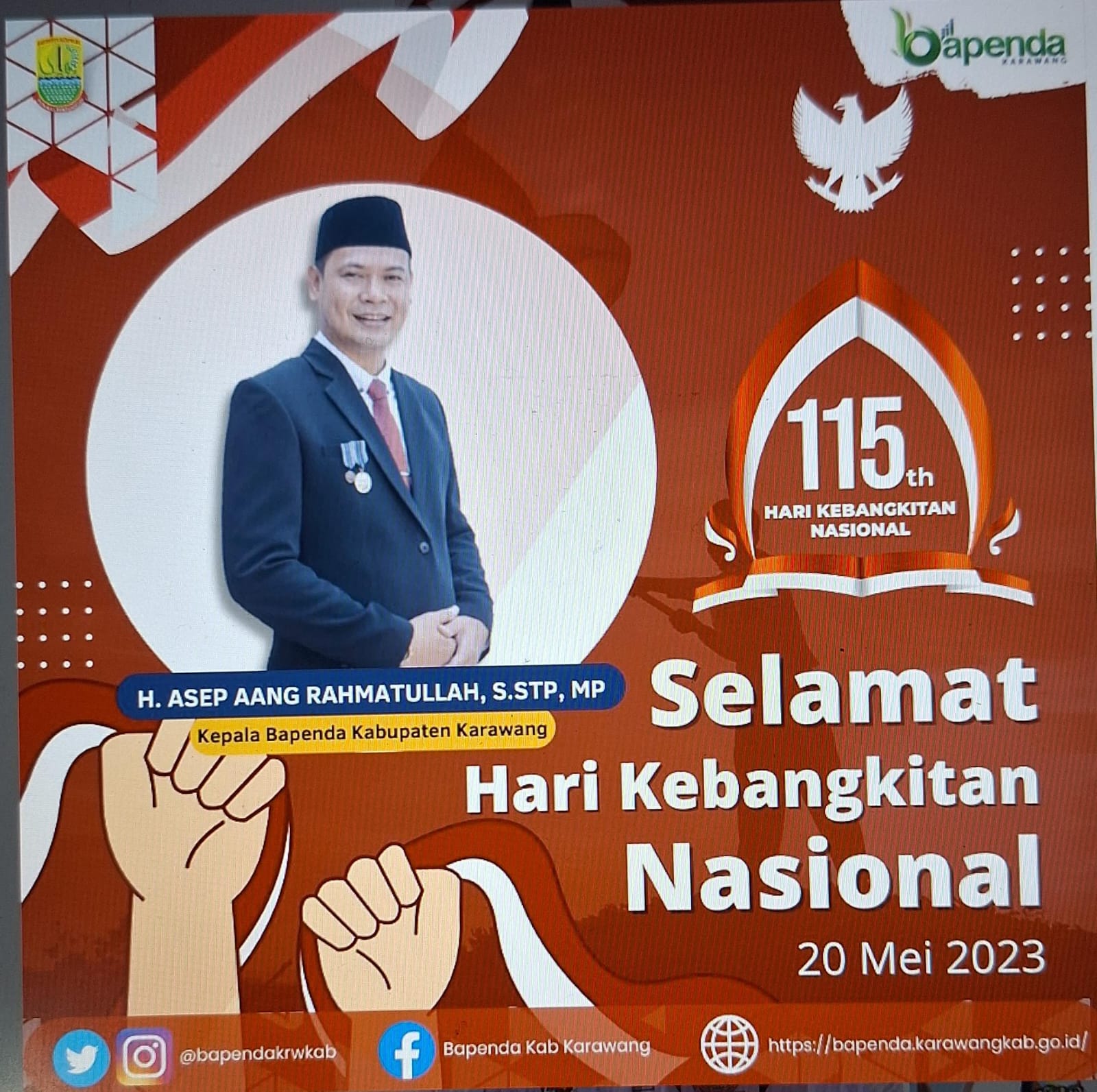 Bapenda Karawang Mengucapkan Hari Kebangkitan Nasional 2023