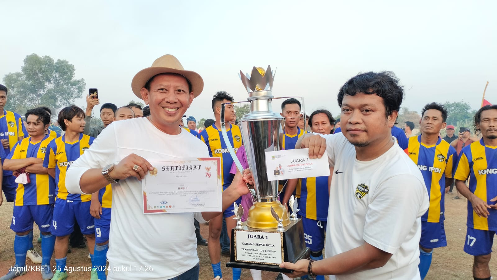 Pemdes dan Karang Taruna Sukses Menggelar Turnamen Sepakbola Piala Kepala Desa Serang 