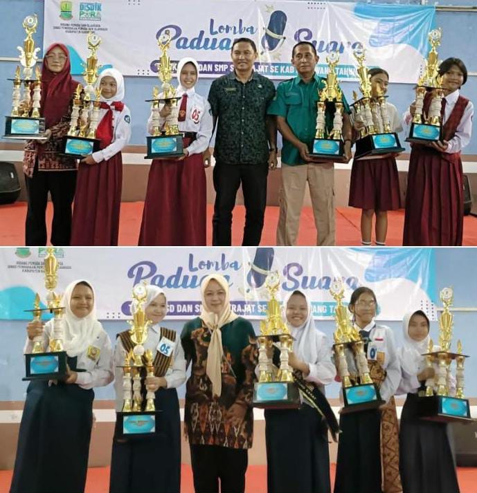 525 Siswa SD-SMP di Karawang Ikuti Lomba Paduan Suara, Ini Daftar Sekolah Peraih Juara