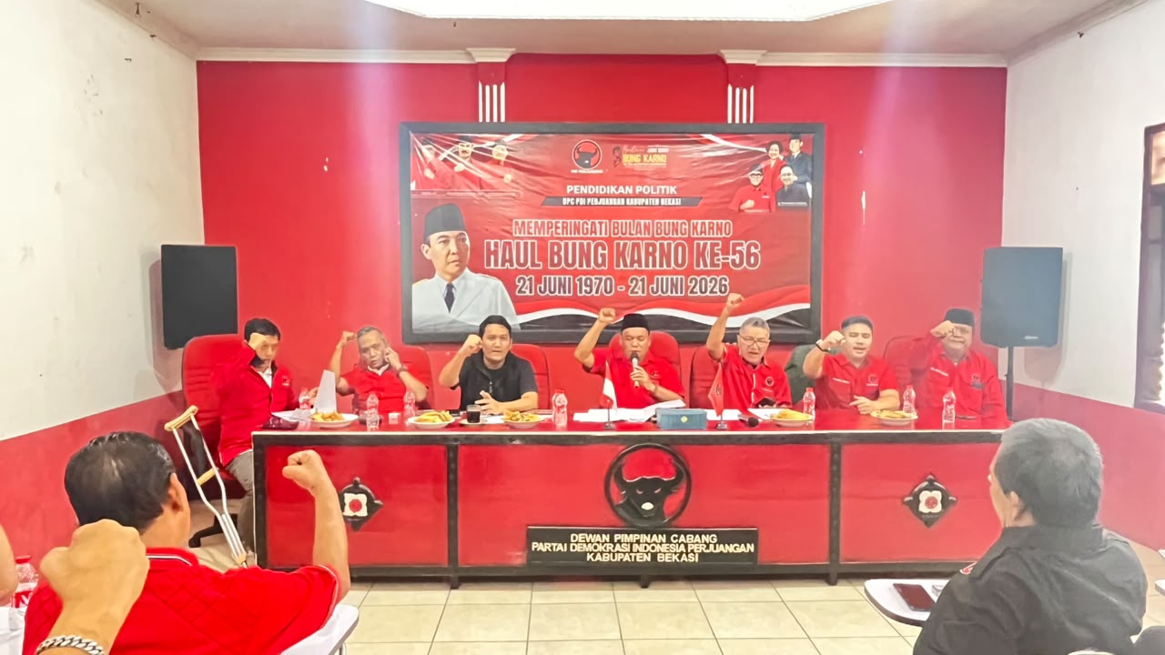 Aksi PDI Perjuangan Bekasi Bikin Semangat Bulan Bung Karno Tetap Menyala