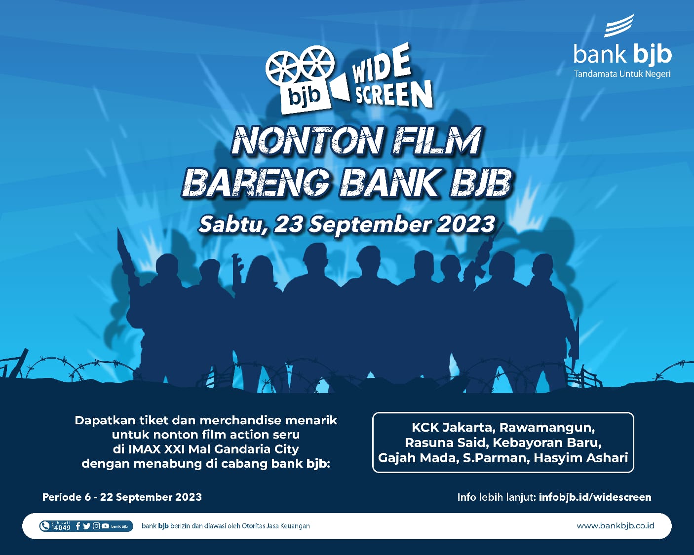 Nabung di bank bjb Bisa Nonton Bioskop Gratis, Simak Peluang Menonton Expendables 4 Bersama bank bjb 