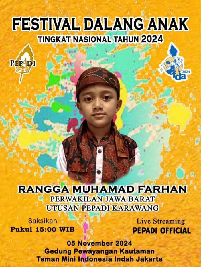 Rangga Farhan, Dalang Cilik Berbakat dari Karawang