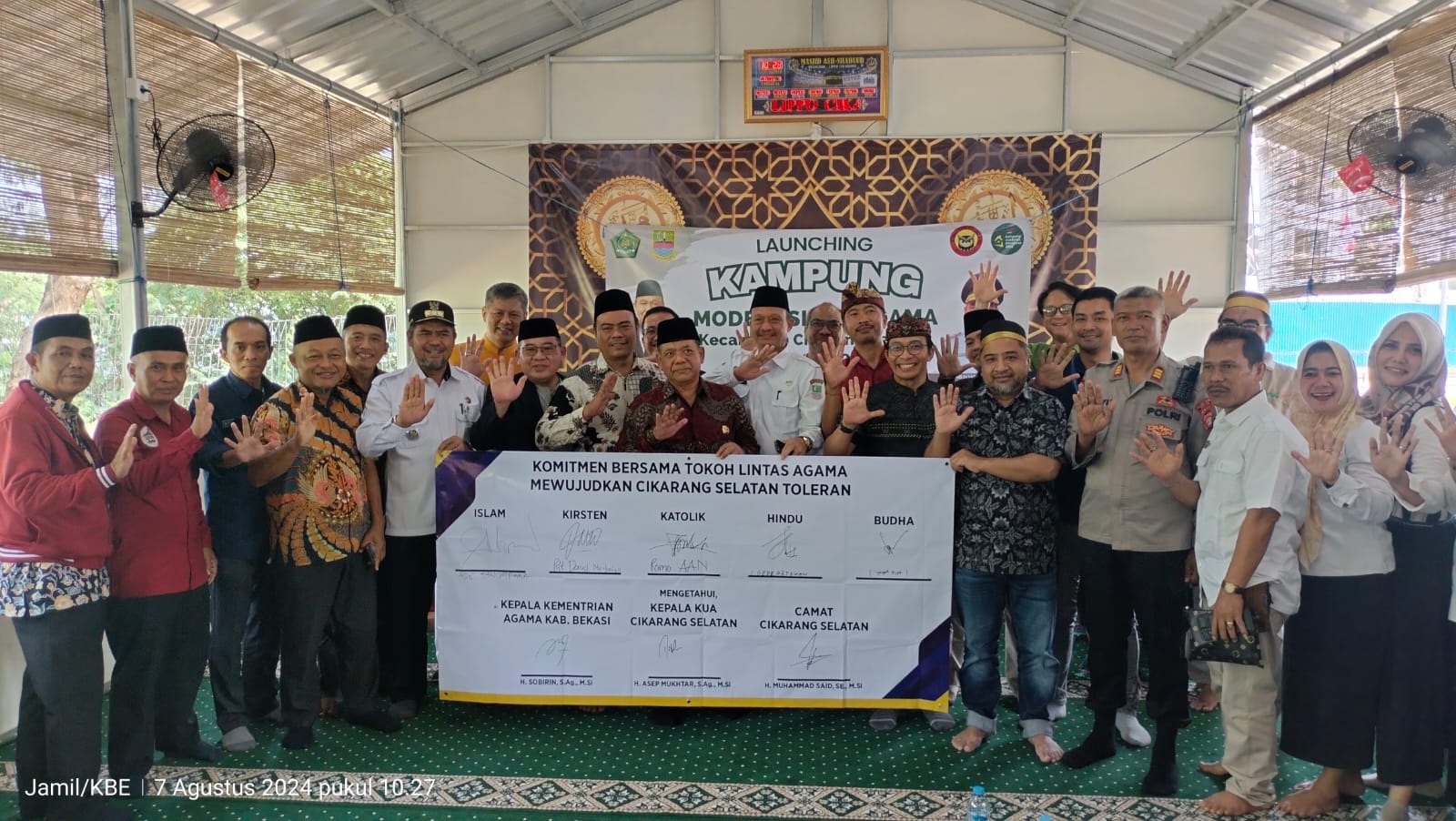 Forsil Cikarang Launching Kampung Moderasi Lintas Agama di Lippo Cikarang 