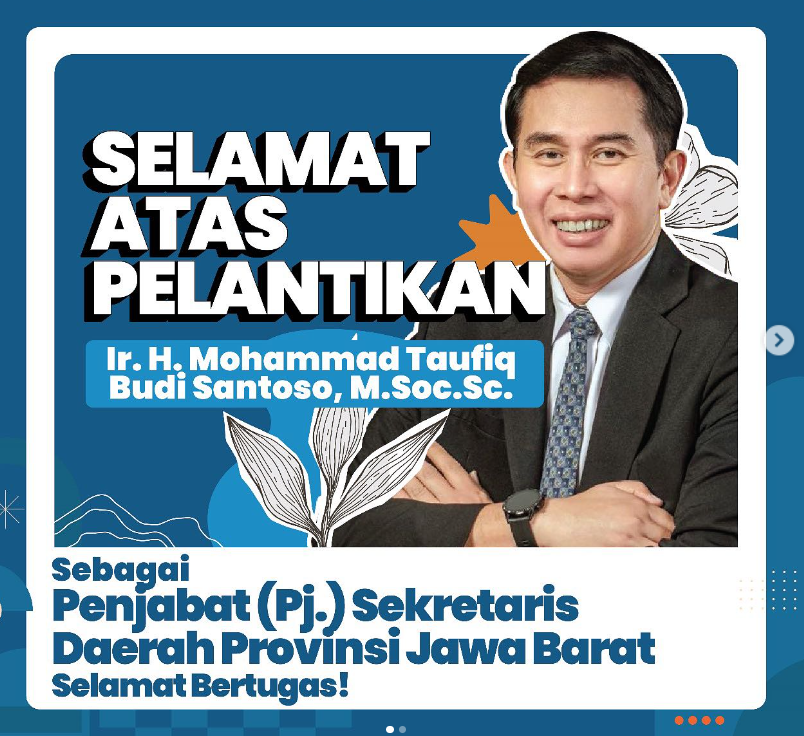 Mohammad Taufiq Santoso Resmi Duduki Kursi Pj Sekda Jawa Barat 