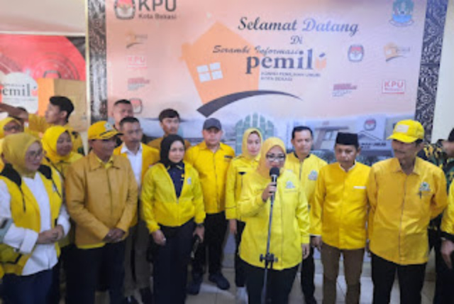 Golkar Kota Bekasi Daftarkan 50 Bacaleg ke KPU, Dari 8 Anggota Dewan hanya 6 Kembali Maju 