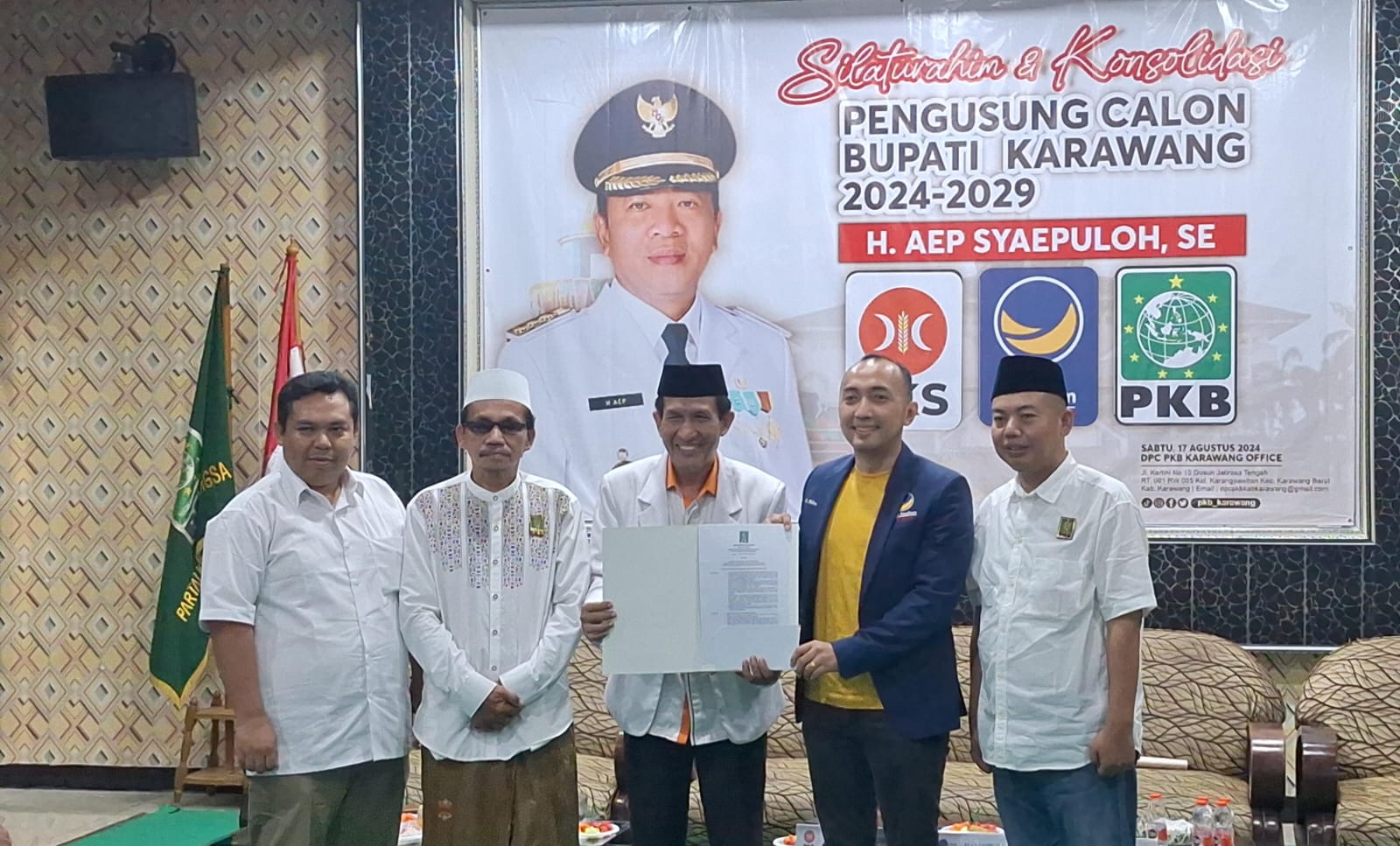 PKB Gabung Koalisi Dukung H Aep di Pilkada Karawang