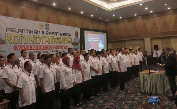 Pelantikan Ketua Umum dan  Pengurus KONI Kota Bekasi Periode 2023-2027