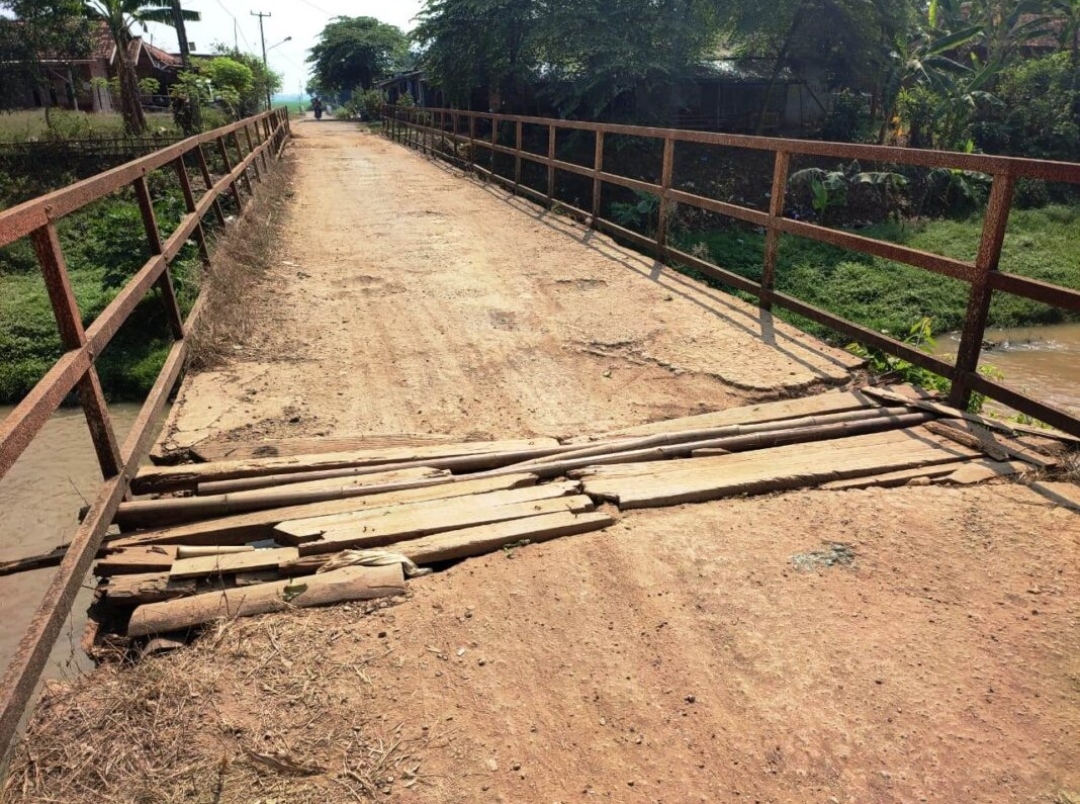 Jembatan Warisan Belanda di Tirtamulya Rawan Ambrol