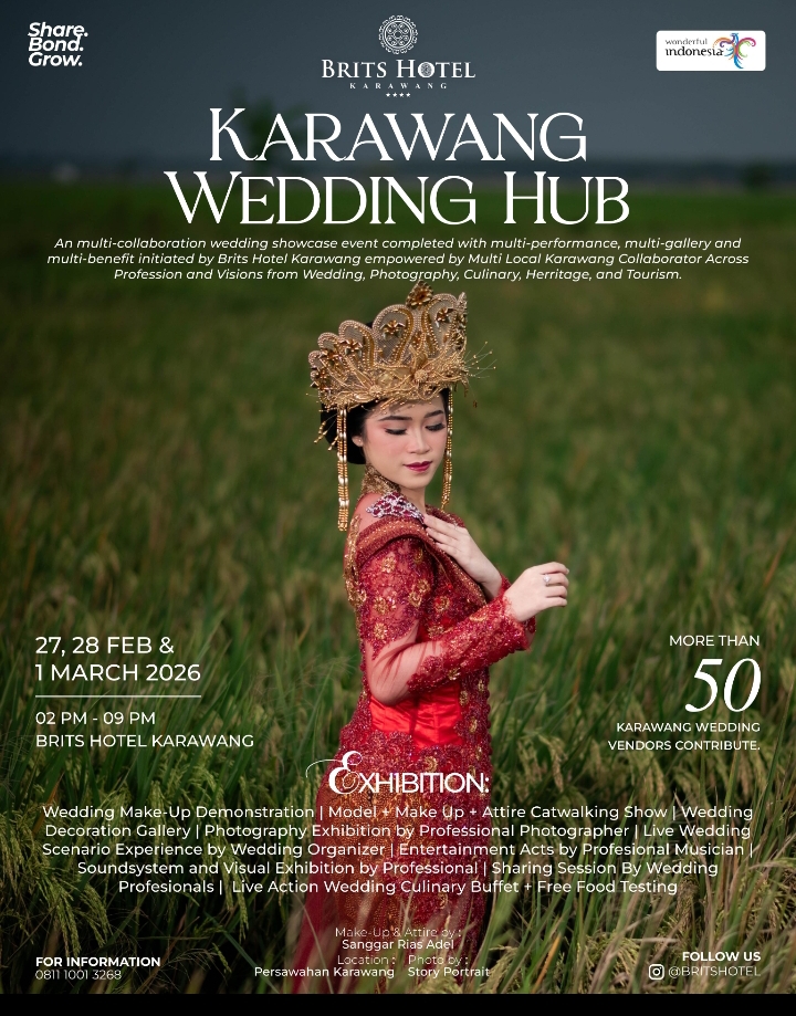 KARAWANG WEDDING HUB 2026: Brits Hotel Satukan Lebih 50 Vendor dalam Satu Ekosistem Pernikahan Terintegrasi
