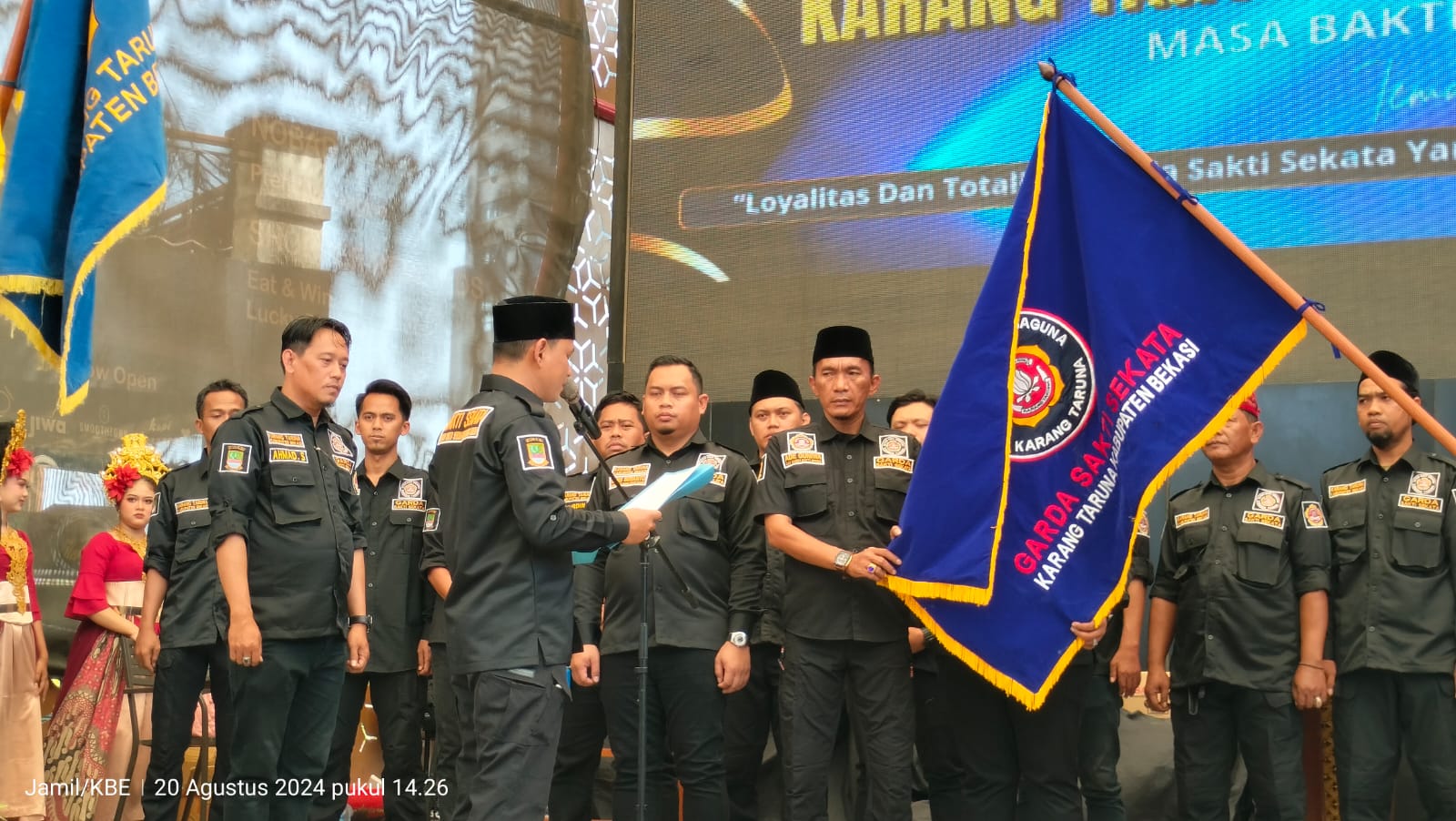 Ade Guniwa Resmi Dilantik Jadi Komandan Garda Sakti Sekata Bekasi