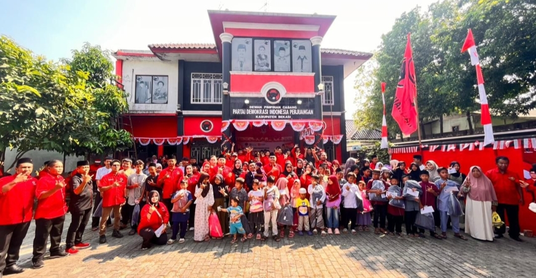 DPC PDI Perjuangan Kabupaten Bekasi Rayakan HUT RI ke 80, Momentum Semangat Gotong Royong