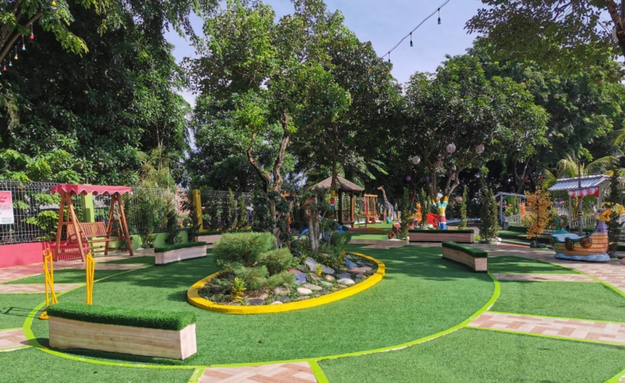 Taman Desa di Sukakarya Dibangun dengan Fasilitas Ramah Difabel