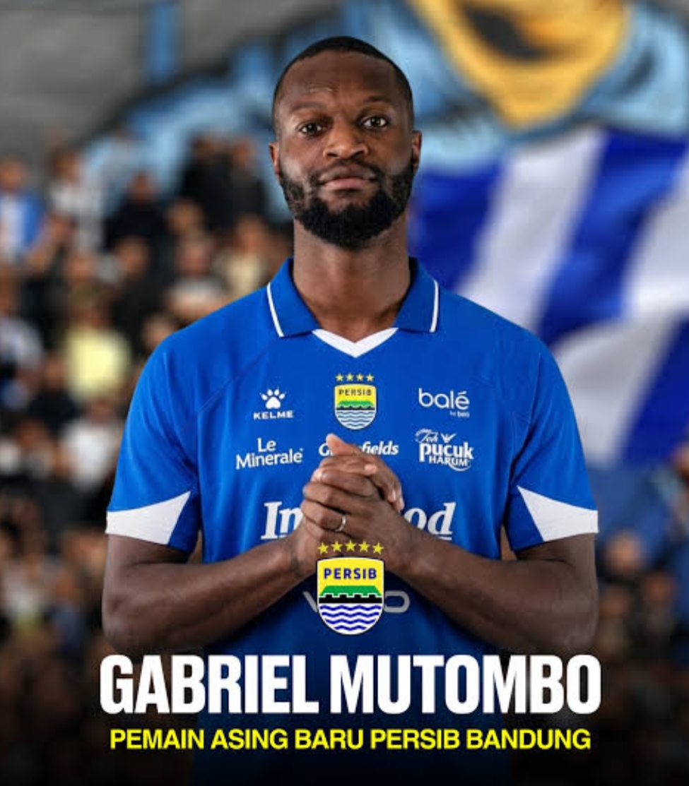 Gabriel Mutombo Resmi Kenakan Nomor Punggung 3 Bersama Persib Bandung
