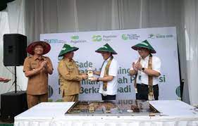 Bupati Tulungagung Maryoto Birowo Bersyukur dengan adanya program The Gade Integrated Farming