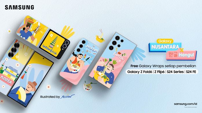 Join Keseruan Kolaborasi Nusantara x Hangul Dengan Galaxy Wrap Galaxy Foldable