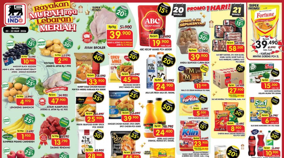 Promo JMS Superindo Terbaru 22 Maret 2026 Spesial Lebaran, Cek Katalog Lengkapnya