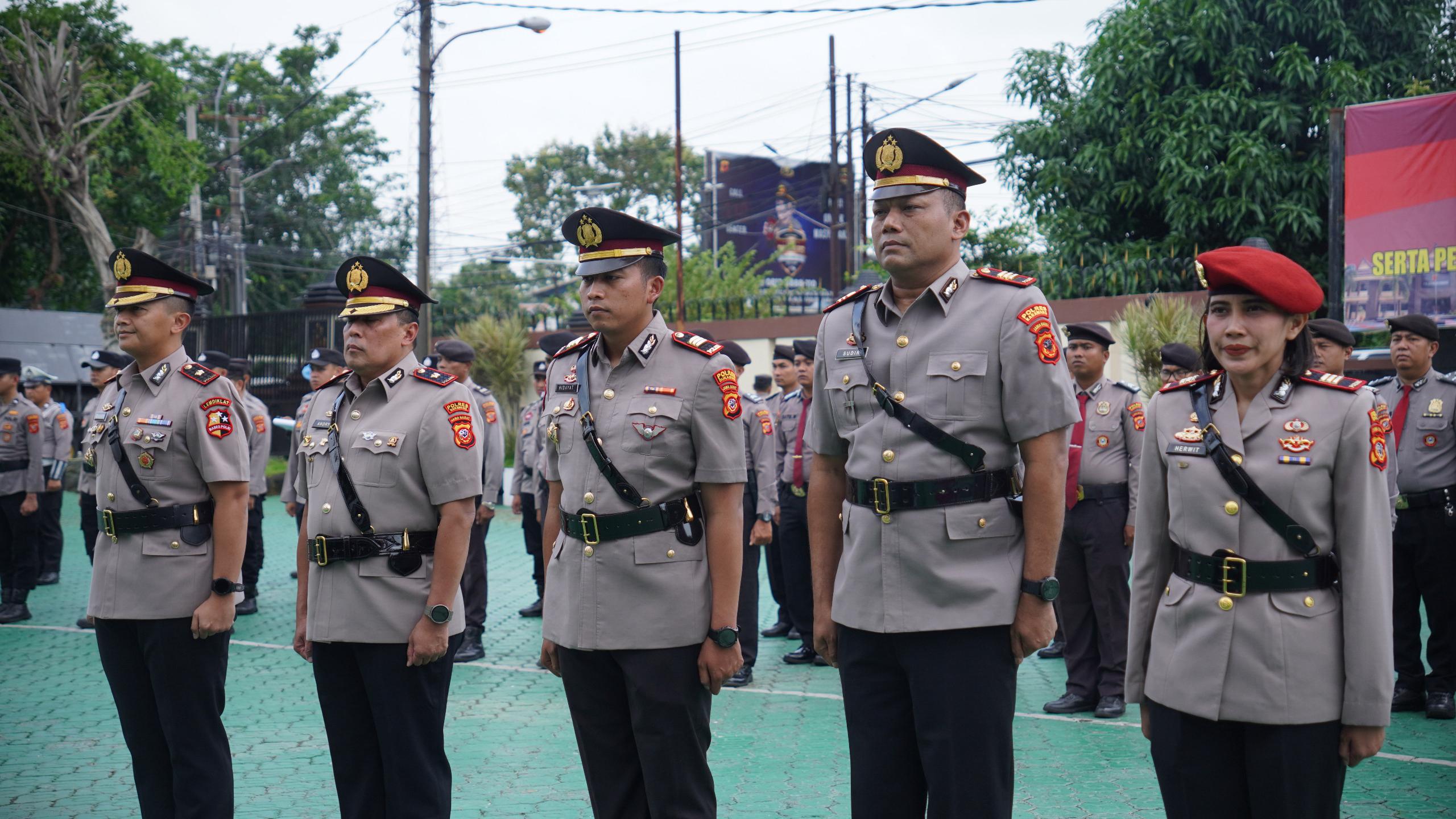 Jabatan Wakapolres, Kasatlantas dan Kasatres PPA dan PPO Disertijabkan Polres Karawang