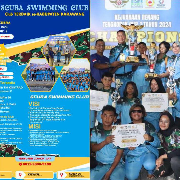 Dibina Pelatih Lisensi Nasional, Scuba Swimming Club Lahirkan Atlet-Atlet Renang Berprestasi