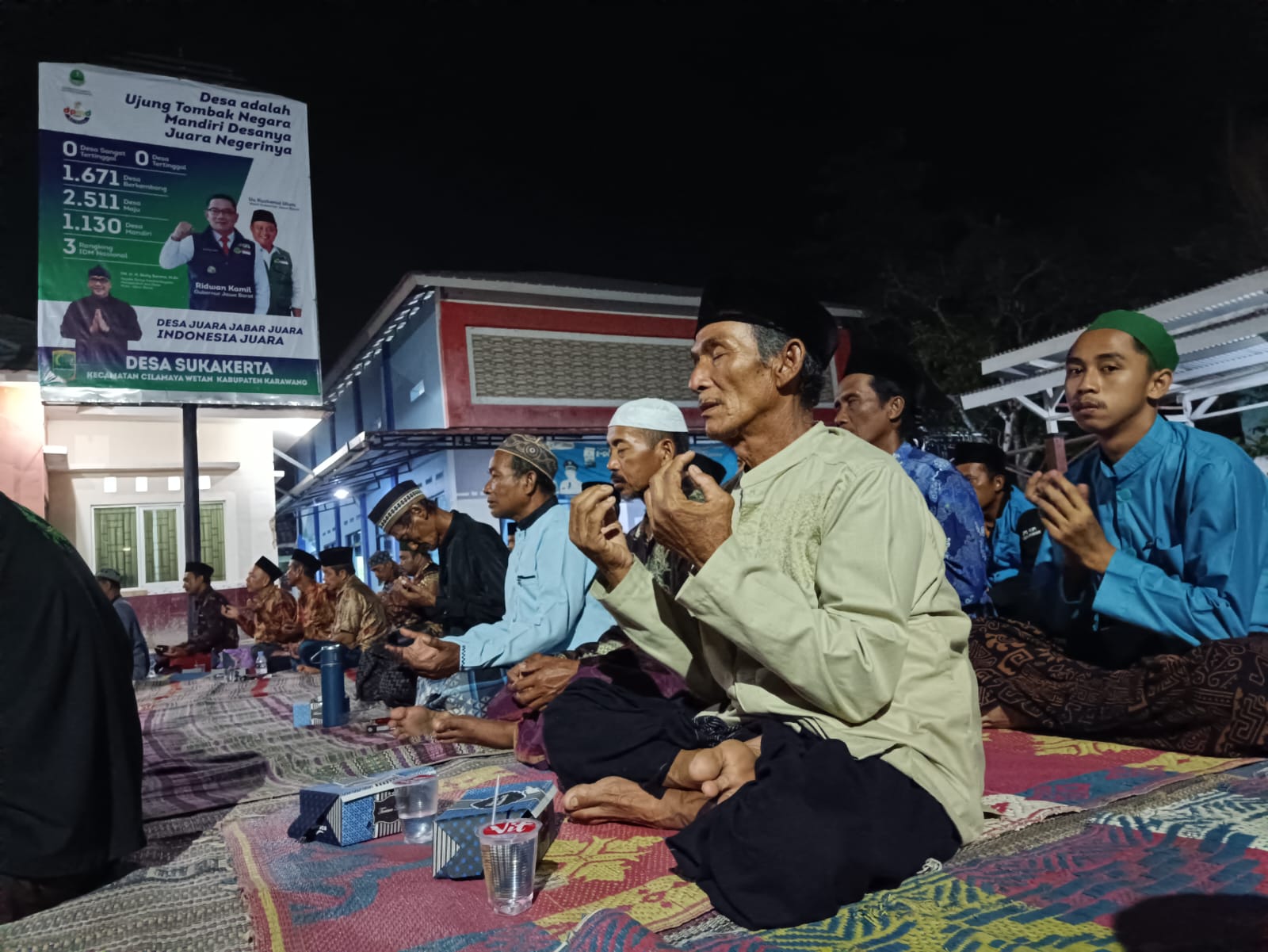 Cara Unik Masyarakat Desa Sukakerta Sambut Hari Kemerdekaan, Ngaji Bareng Do'akan Para Pahlawan