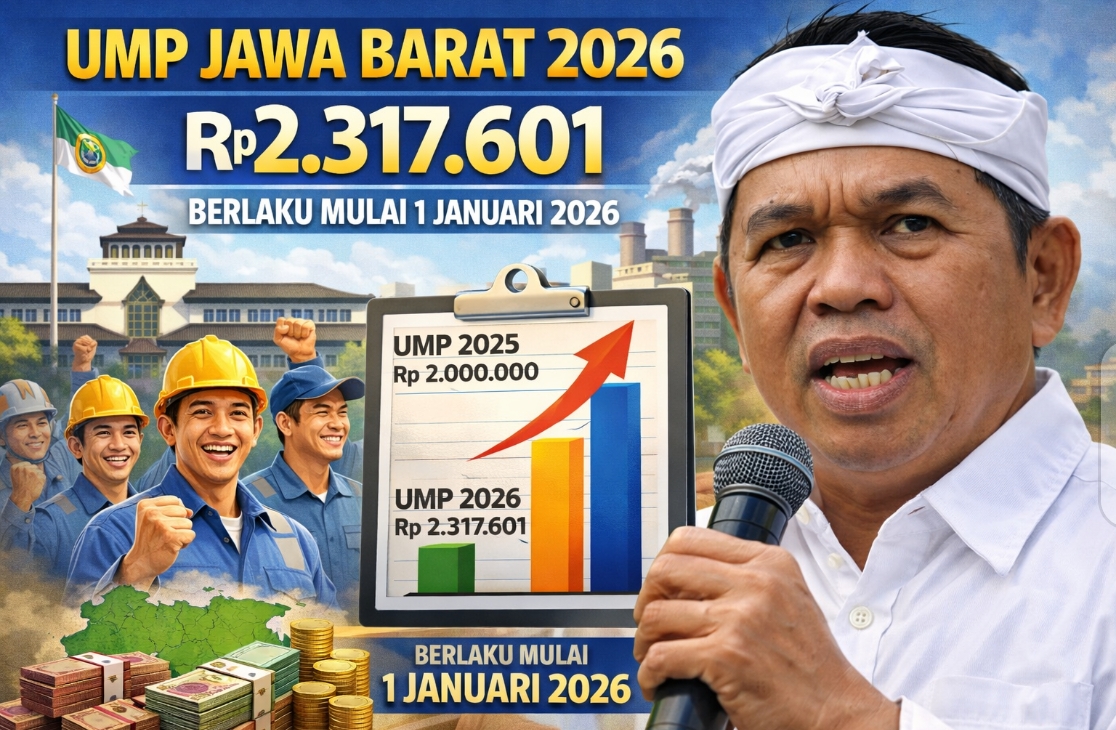 Pemerintah Jabar Resmi Tetapkan UMP 2026