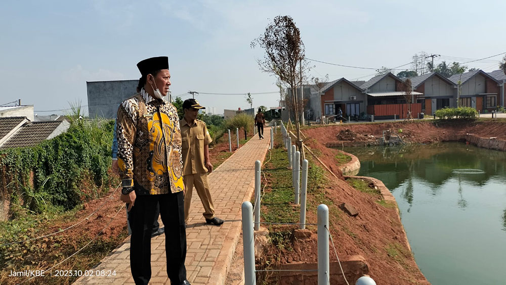 Pemdes Serang Sidak Lokasi Rawan Longsor dan Banjir