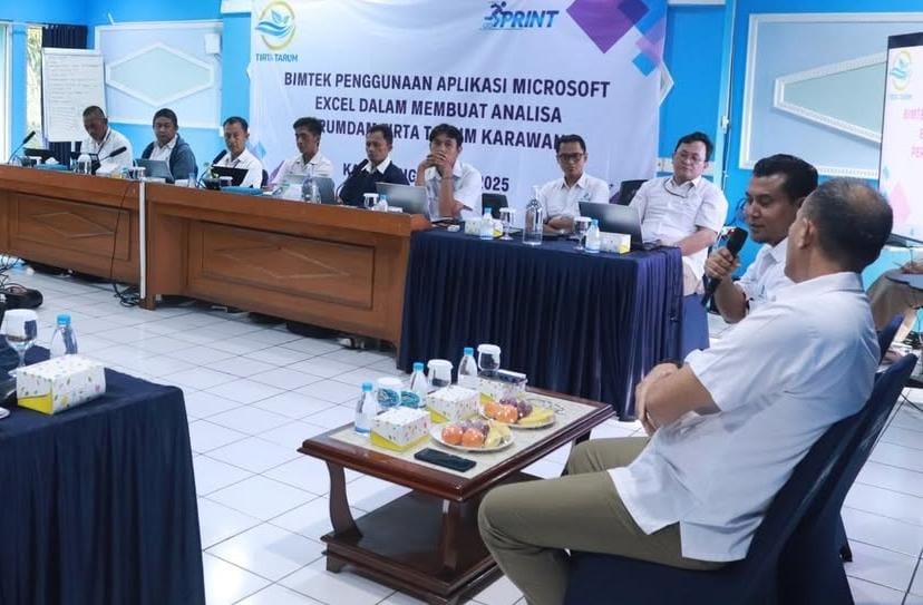 Perumdam Tirta Tarum Selenggarakan Bimtek Microsoft Excel untuk Tingkatkan Kompetensi Pegawai