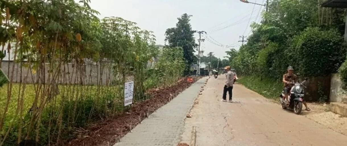 Jalan Lingkungan di Setu Diperlebar Jadi 4 Meter