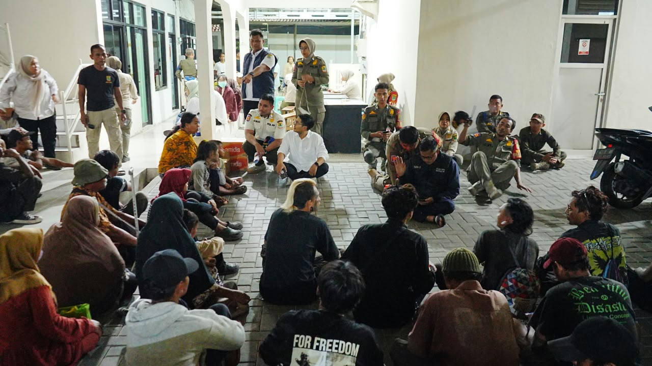 28 PPKS Terjaring Operasi Gabungan Satpol PP dan Dinsos Karawang
