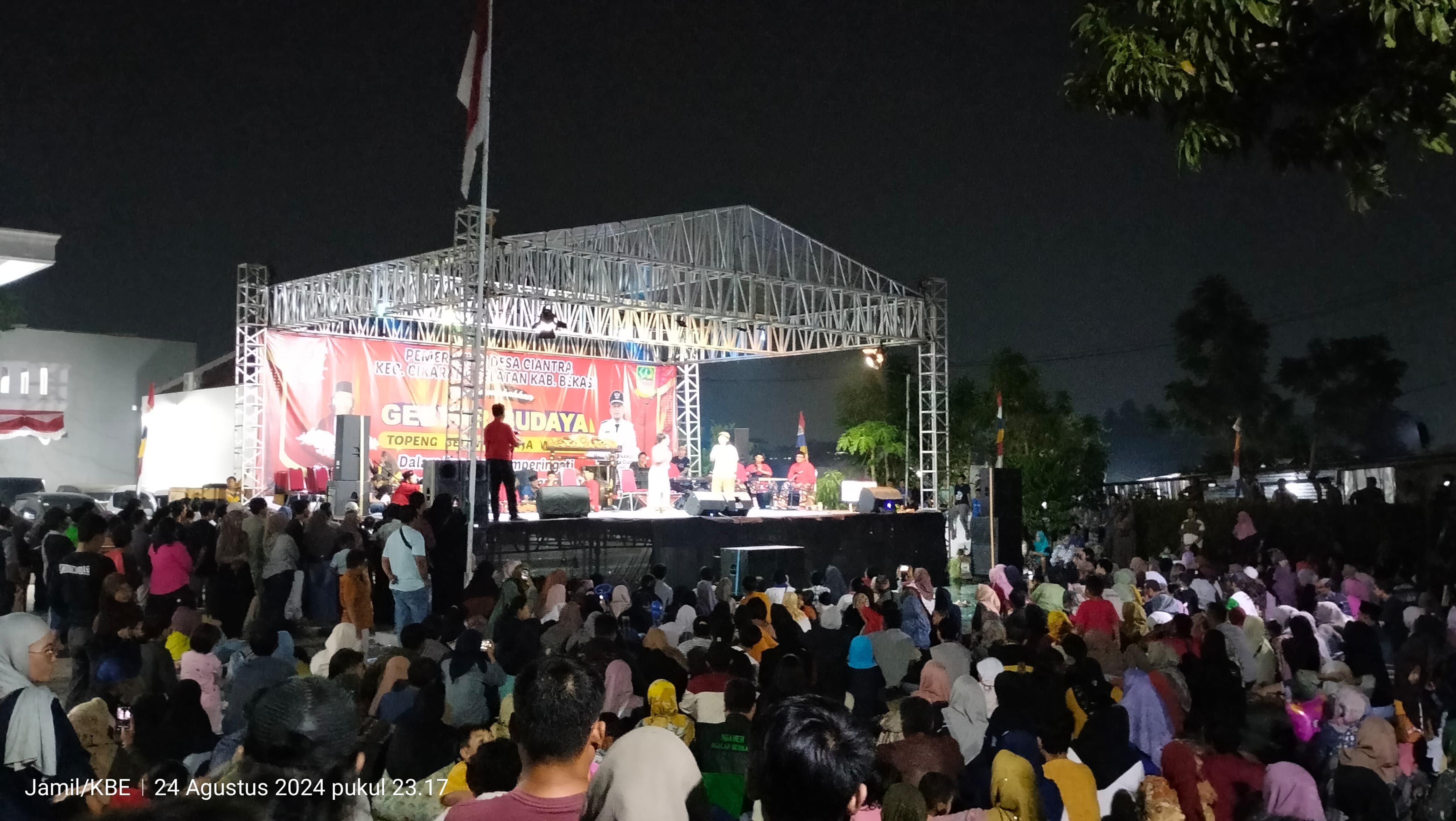 Gebyar Budaya Topeng Betawi Menutup Perayaan HUT RI di Desa Ciantra Ciksel