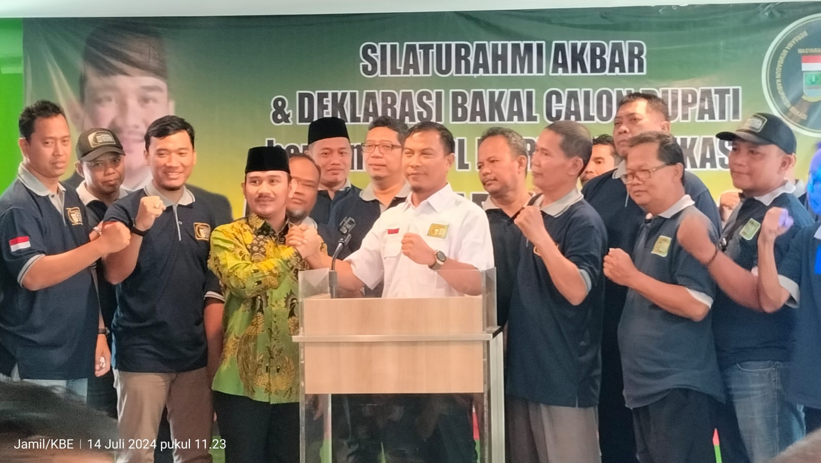 PMPL RT/RW Kabupaten Bekasi Deklarasi Dukung Ade Kuswara Kunang Jadi Bupati Bekasi