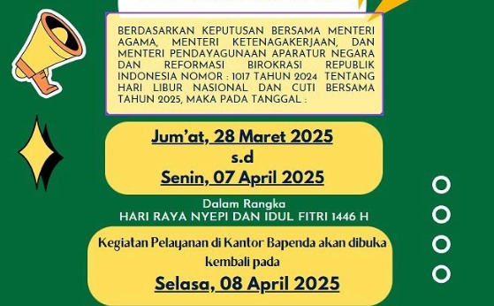 Bapenda Karawang Kembali Buka Layanan pada 8 April 2025 Pasca Libur Nyepi dan Idulfitri