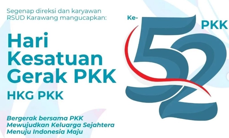 RSUD Karawang Ucapkan Selamat Hari Kesatuan Gerak PKK Ke-52