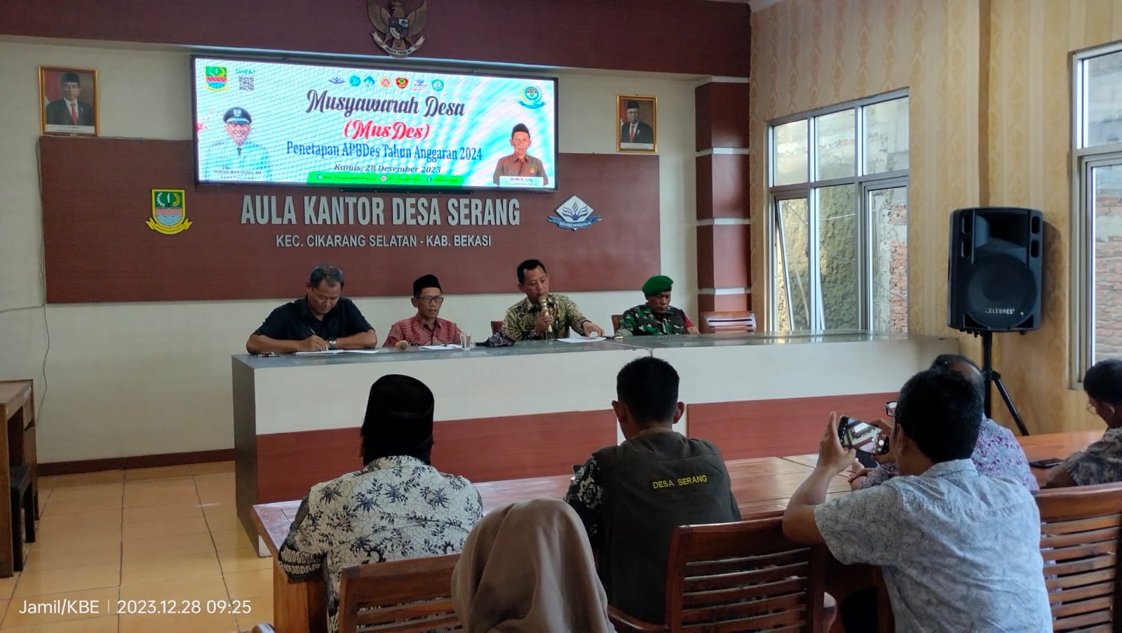 Berlangsung di Aula Kantor Desa, Pemdes Serang Gelar Musdes di Akhir Tahun 